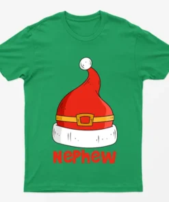 Irish Green Nephew Red Santa Hat T-Shirt