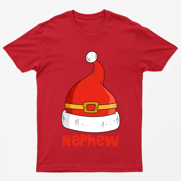 Red Nephew Red Santa Hat T-Shirt