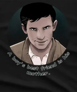 Norman Bates Halloween Graphic T-Shirt