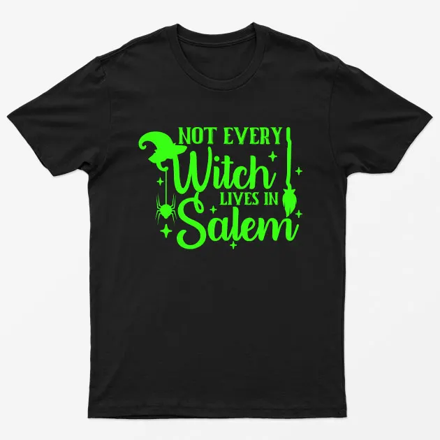 Black Not Every Witch Lives in Salem T-Shirt