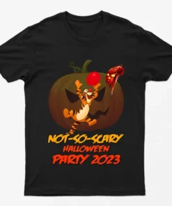 Black NotTooScary Toons Costume Party T-Shirt