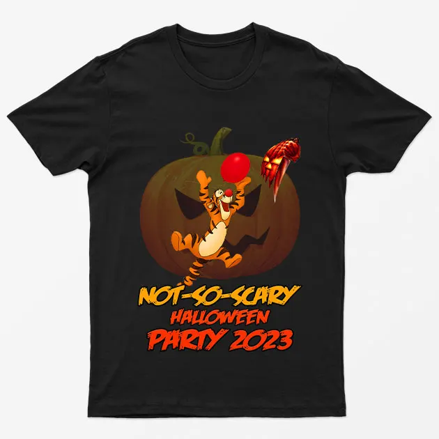 Black NotTooScary Toons Costume Party T-Shirt