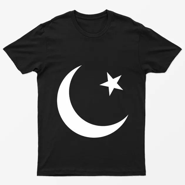 Black Pakistan Moon and Star T-Shirt