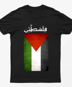 Black Palestine Flag T-Shirt
