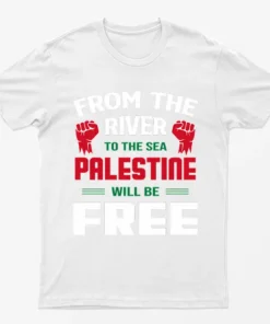 White Palestine Will Be Free Graphic T-Shirt