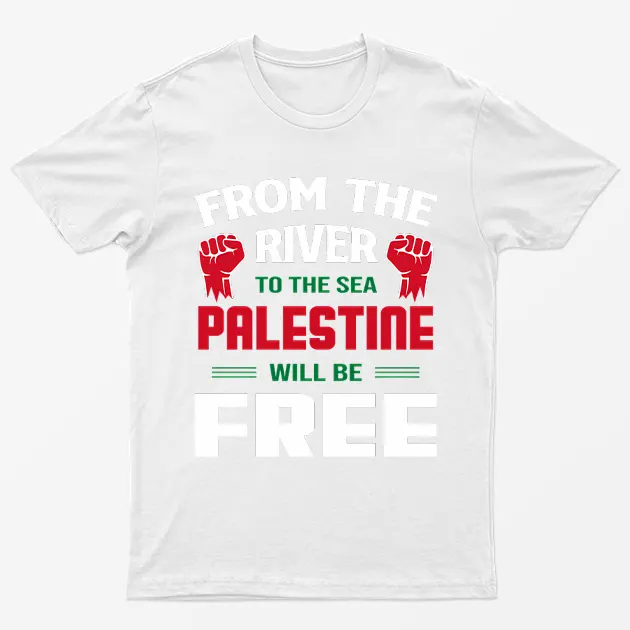 White Palestine Will Be Free Graphic T-Shirt
