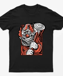 Black Pennywise Halloween T-Shirt