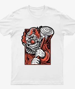 White Pennywise Halloween T-Shirt