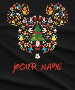 Personaliosed Mickey Christmas T-Shirt