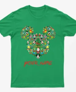 Irish Green Personaliosed Mickey Christmas T-Shirt