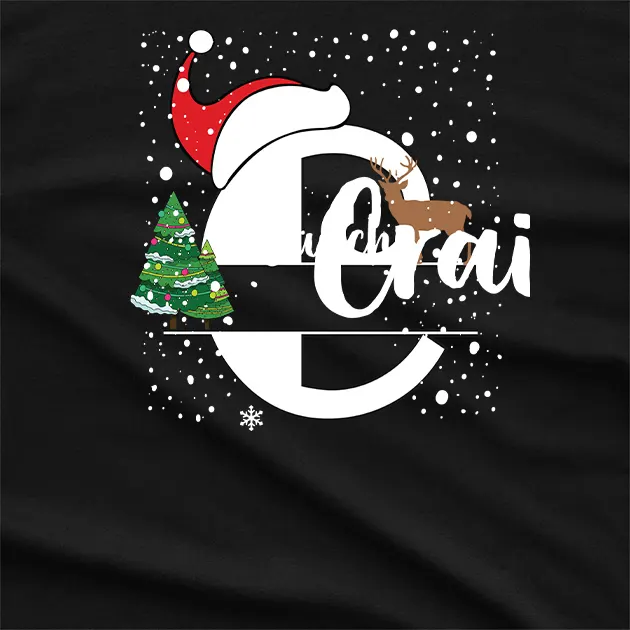 Personalised Christmas Graphic T-Shirt