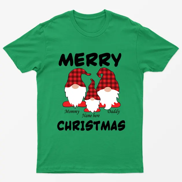 Irish Green Personalised Merry Christmas T-Shirt