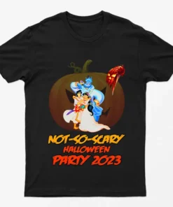 Black Playful Halloween Cartoon Fiesta T-Shirt