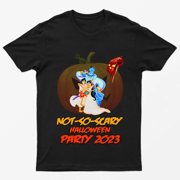 Black Playful Halloween Cartoon Fiesta T-Shirt