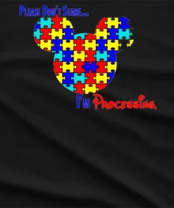 Please Dont Stare Autism Awareness T-Shirt