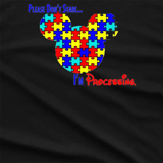 Please Dont Stare Autism Awareness T-Shirt