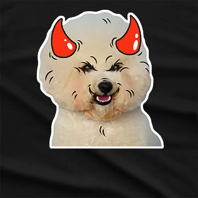 Poodle Horns Halloween T-Shirt