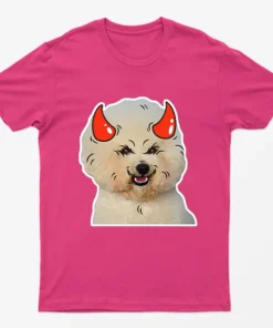 Heliconia Poodle Horns Halloween T-Shirt