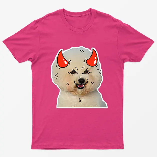 Heliconia Poodle Horns Halloween T-Shirt