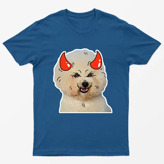 Royal Poodle Horns Halloween T-Shirt