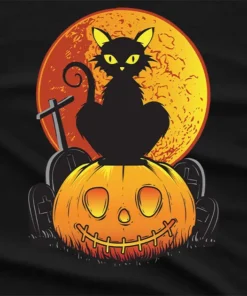 Pumpkin Cat Halloween T-Shirt