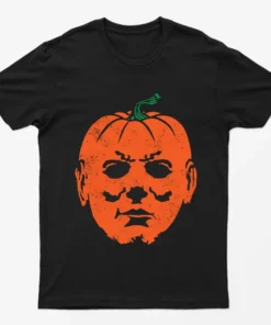 Black Pumpkin Face T-Shirt