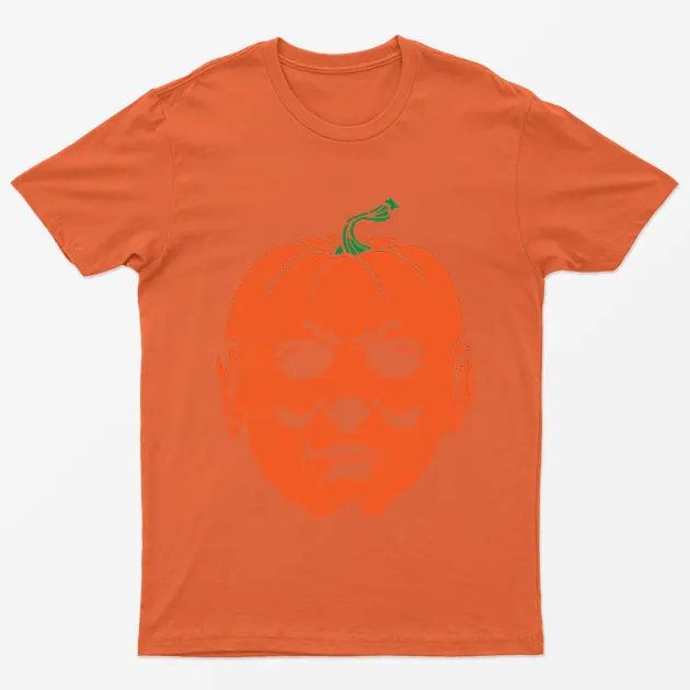 Orange Pumpkin Face T-Shirt