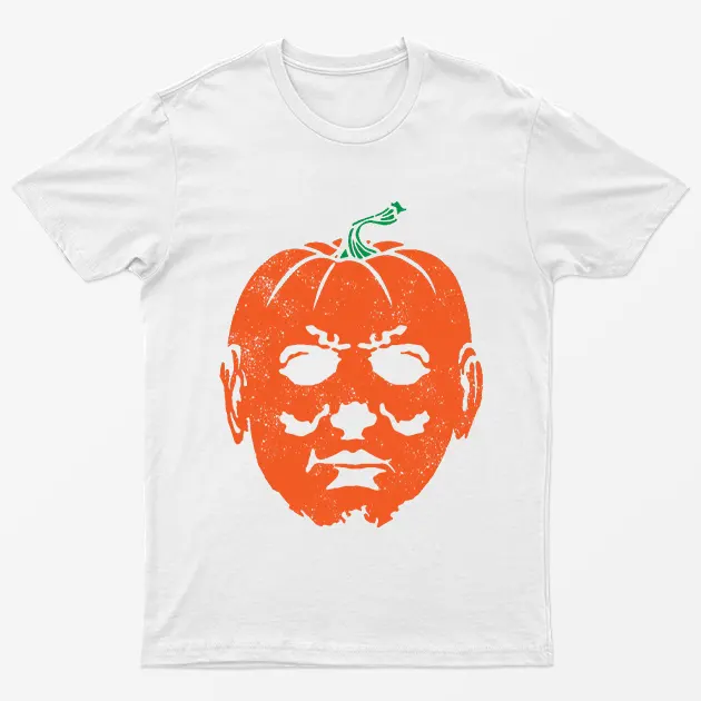 White Pumpkin Face T-Shirt