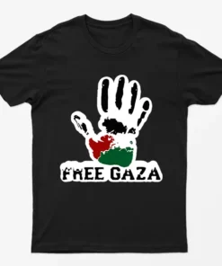 Black Raise Your Hand For Gaza T-Shirt
