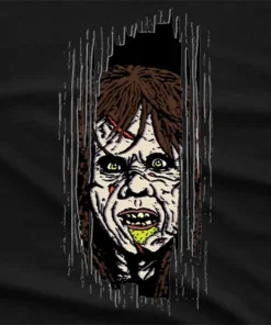 Regan Mac Neil Halloween Graphic T-Shirt