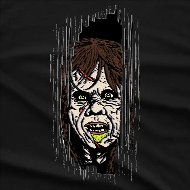 Regan Mac Neil Halloween Graphic T-Shirt