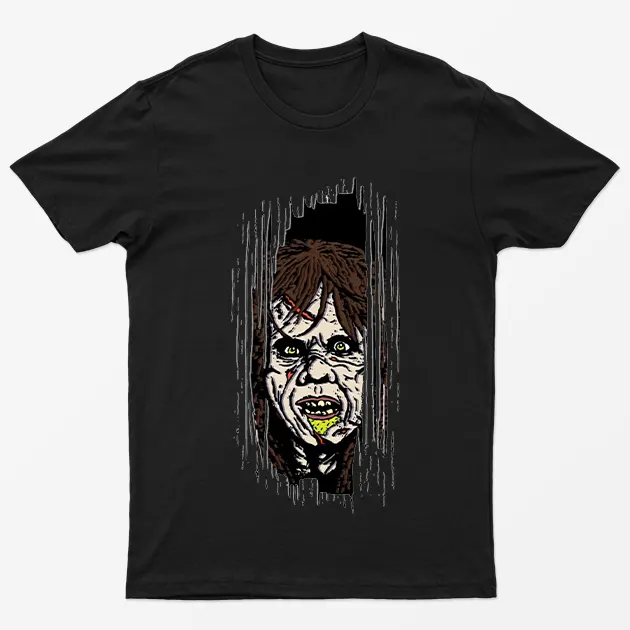 Black Regan Mac Neil Halloween T-Shirt