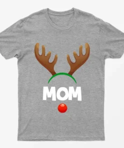 Sport Grey Reindeer Mom T-Shirt