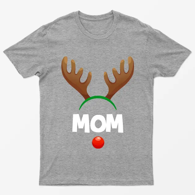 Sport Grey Reindeer Mom T-Shirt