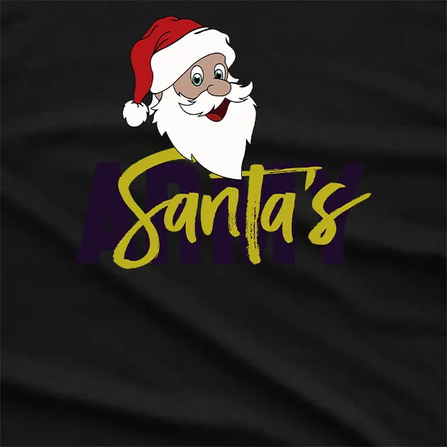 Santa Army Christmas T-Shirt