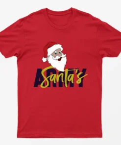 Red Santa Army Christmas T-Shirt