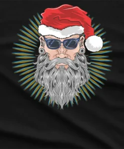 Santa Beard Hipster T-Shirt