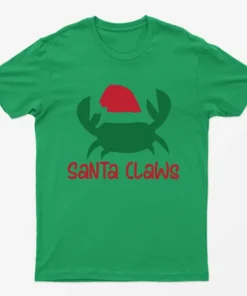 Irish Green Santa Claws T-Shirt