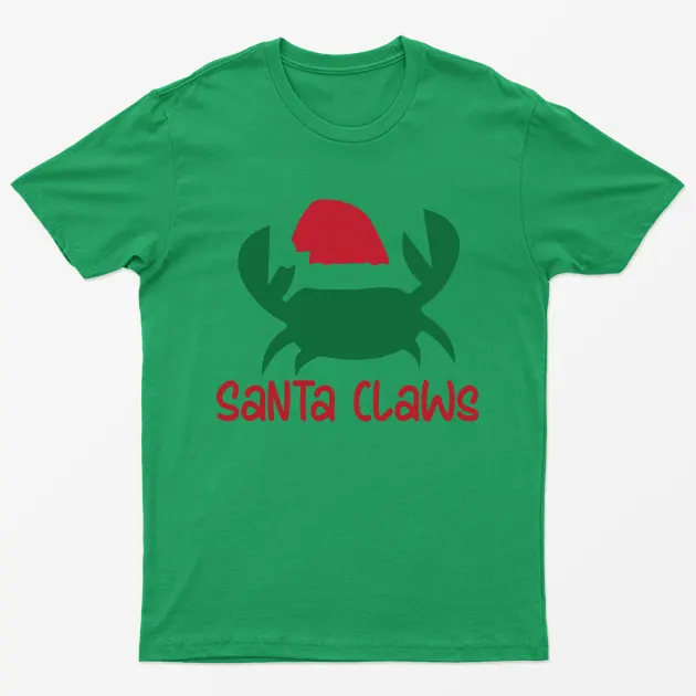 Irish Green Santa Claws T-Shirt