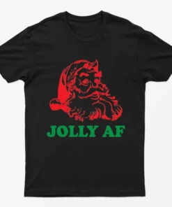 Black Santa Is Jolly Af T-Shirt