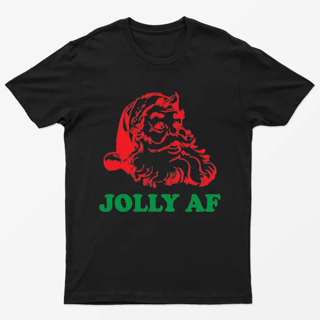 Black Santa Is Jolly Af T-Shirt