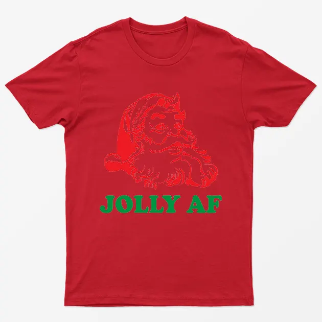 Red Santa Is Jolly Af T-Shirt