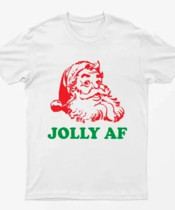 White Santa Is Jolly Af T-Shirt