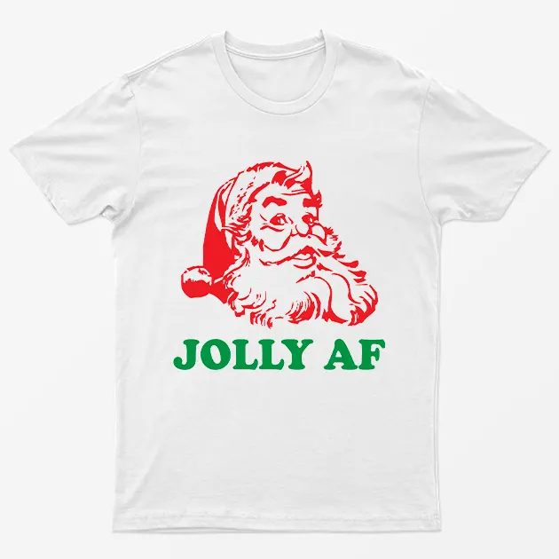 White Santa Is Jolly Af T-Shirt