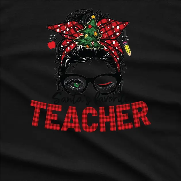 Santas Favorite Teacher T-Shirt