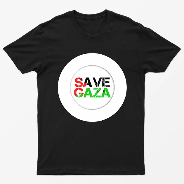 Black Save Gaza T-Shirt
