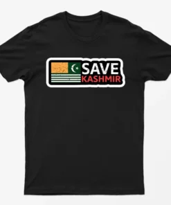 Black Save Kashmir T-Shirt