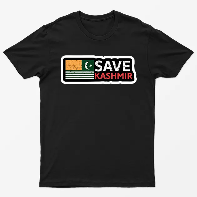 Black Save Kashmir T-Shirt