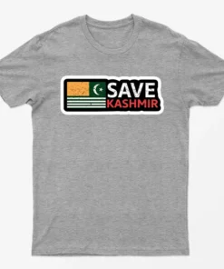 Sport Grey Save Kashmir T-Shirt