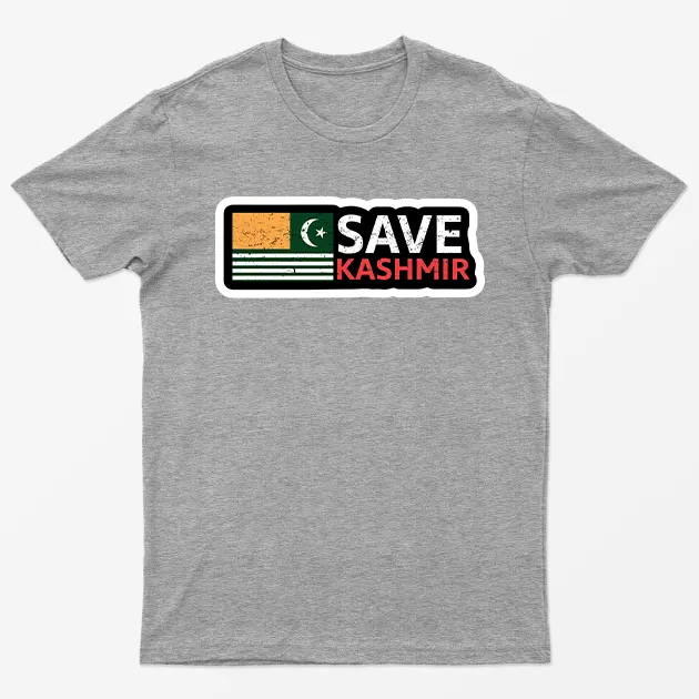 Sport Grey Save Kashmir T-Shirt
